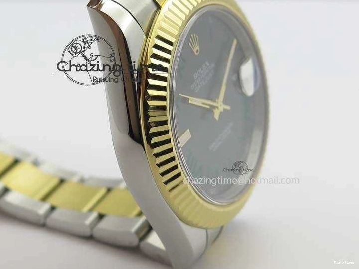 MiroTime 0415 Functional DateJust II 116333 SS YG 41mm EW Best Edition Gray Dial Roman Markers On SS Bracelet A 3823